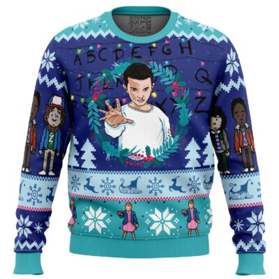 Eleven Stranger Things Ugly Christmas Sweater GGP230930389