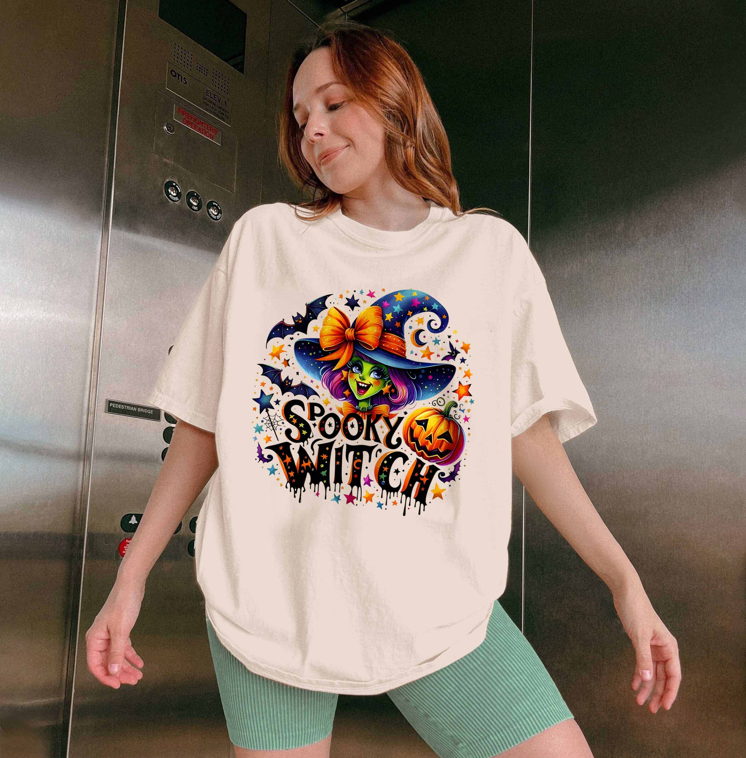 Spooky Witch Halloween T-Shirt | 240921801